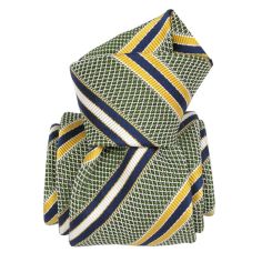 Cravate grenadine de soie, Segni & Disegni, club vert Segni et Disegni 2