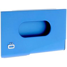 Porte-carte de visite alu Bleu, Ogon Design, One Touch Ogon Designs