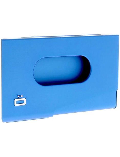 Porte-carte de visite alu Bleu, Ogon Design, One Touch Ogon Designs