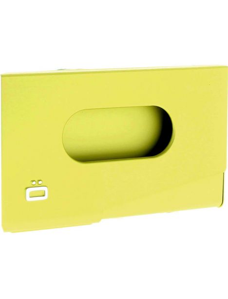Porte-carte de visite alu vert lime, Ogon Design, One Touch Ogon Designs