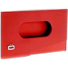 Porte-carte de visite alu rouge, Ogon Design, One Touch Ogon Designs