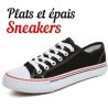 Lacets plats Sneakers
