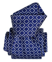 Cravate Segni Disegni LUXE, Faite main, Aramis bleu