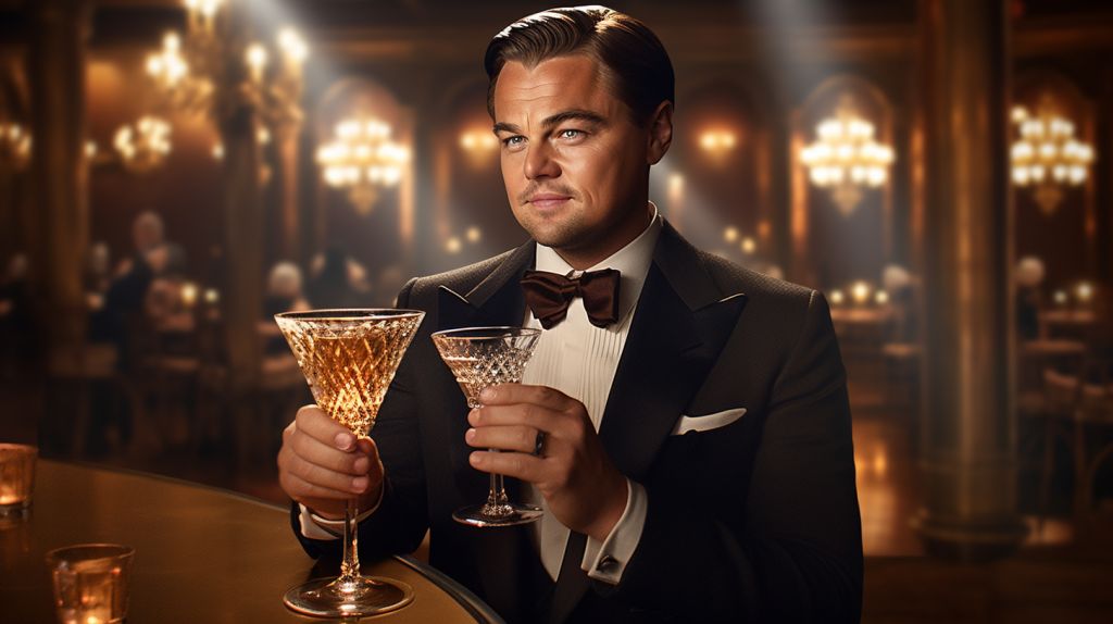 Robe Gatsby Des Années 1920, Robe Noire À Volants Avec Cravate